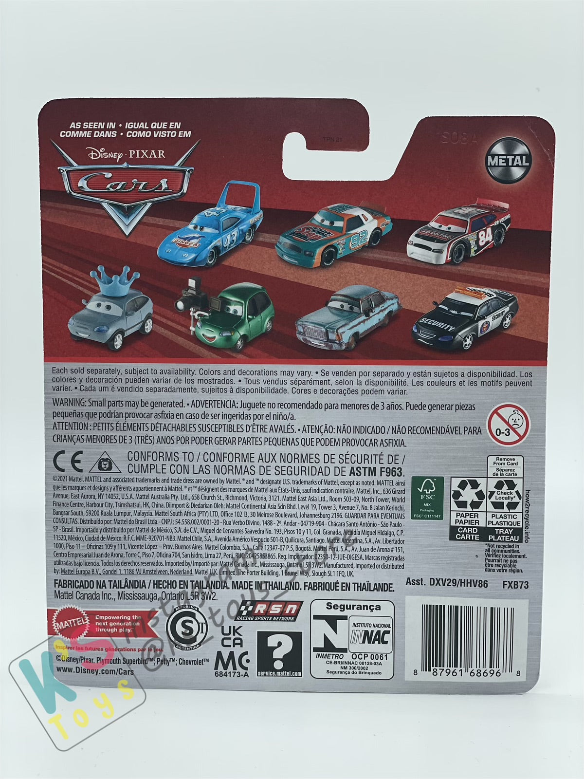 DISNEY PIXAR CARS BY MATTEL, PURPLE RAMONE - BNIP