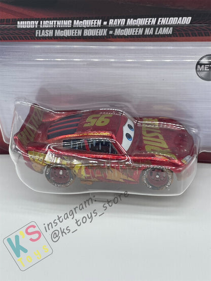 Disney Pixar Cars by MATTEL, MUDDY RUSTEZE LIGHTNING MCQUEEN - 2023 RE-RELEASED - BNIP