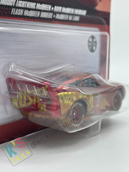 Disney Pixar Cars by MATTEL, MUDDY RUSTEZE LIGHTNING MCQUEEN - 2023 RE-RELEASED - BNIP