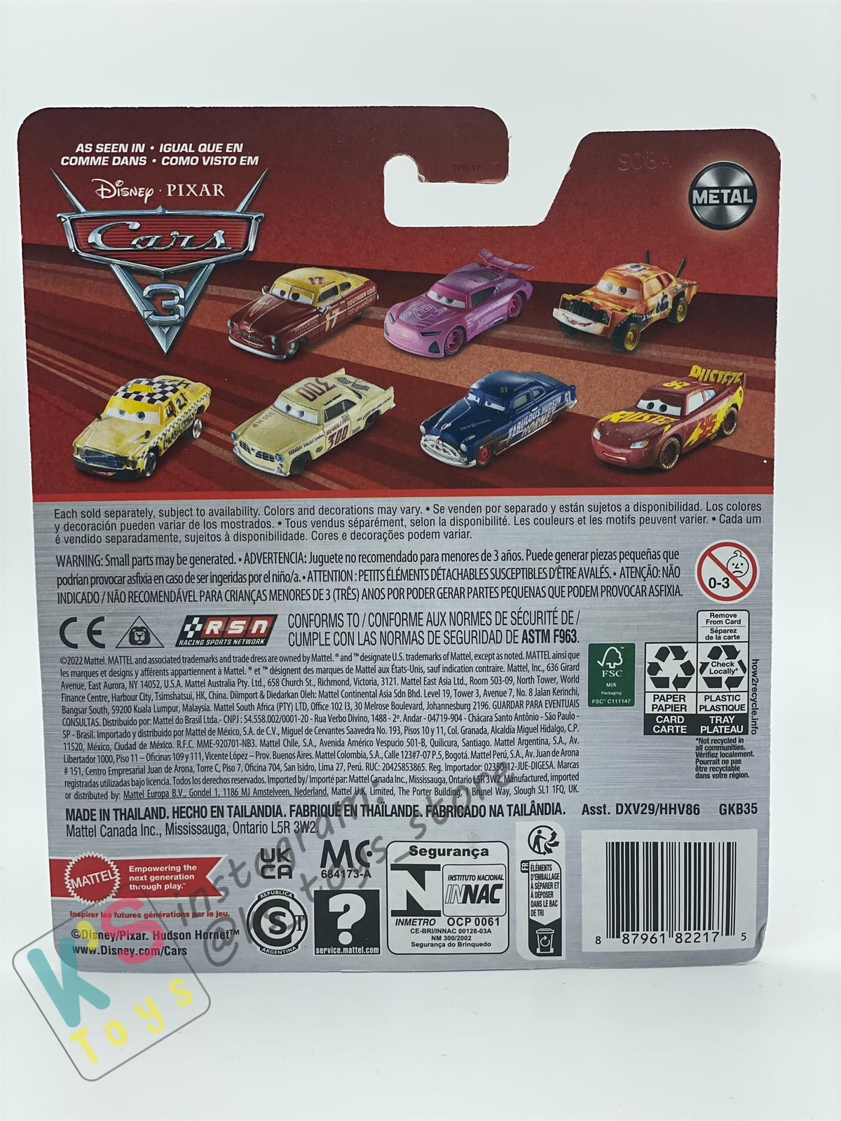 Disney Pixar Cars by MATTEL, MUDDY RUSTEZE LIGHTNING MCQUEEN - 2023 RE-RELEASED - BNIP