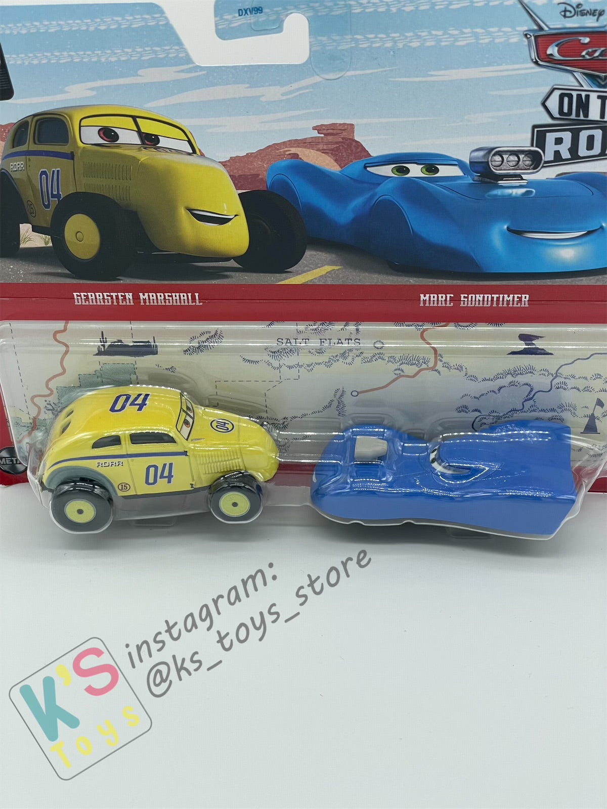 Disney Pixar Cars 1:55 2-Pack GEARSTEN MARSHALL & MARC SONDTIMER - 2023 Release - BNIP