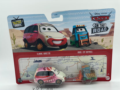 Disney Pixar Cars 1:55 2-Pack CLAIRE GUNZ’ER & HAUL EM’HAYNES - BNIP