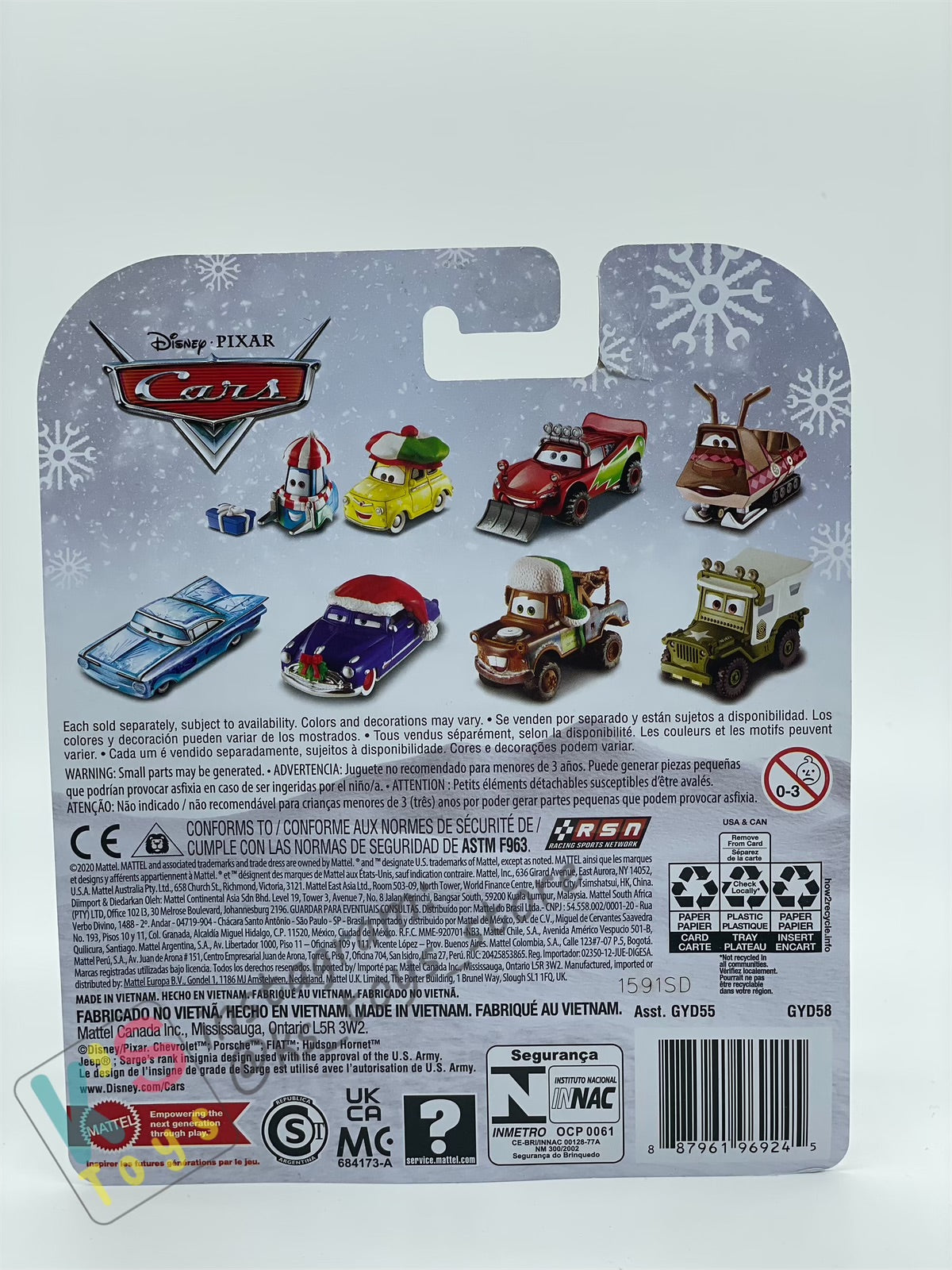 Winter Series Sally Die Cast 1:55 (Disney Pixar Cars)