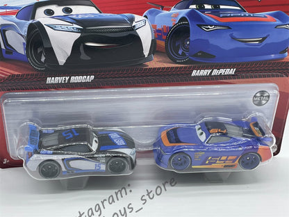 Disney Pixar Cars 1:55 2-Pack HARVEY RODCAP AND BARRY DePEDAL - BNIP