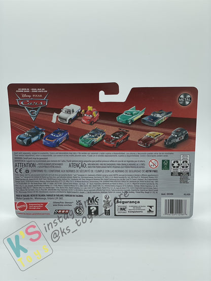 Disney Pixar Cars 1:55 2-Pack HARVEY RODCAP AND BARRY DePEDAL - BNIP