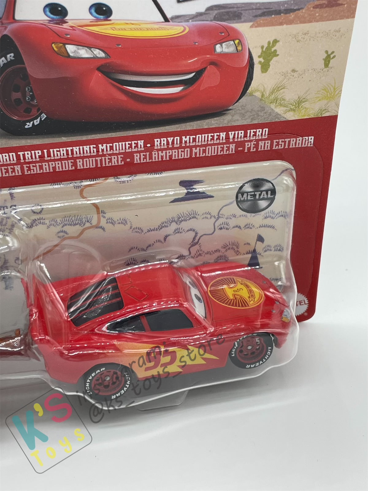 Disney Pixar Cars 1:55 2-Pack ROAD TRIP MATER & ROAD TRIP LIGHTNING MCQUEEN - BNIP