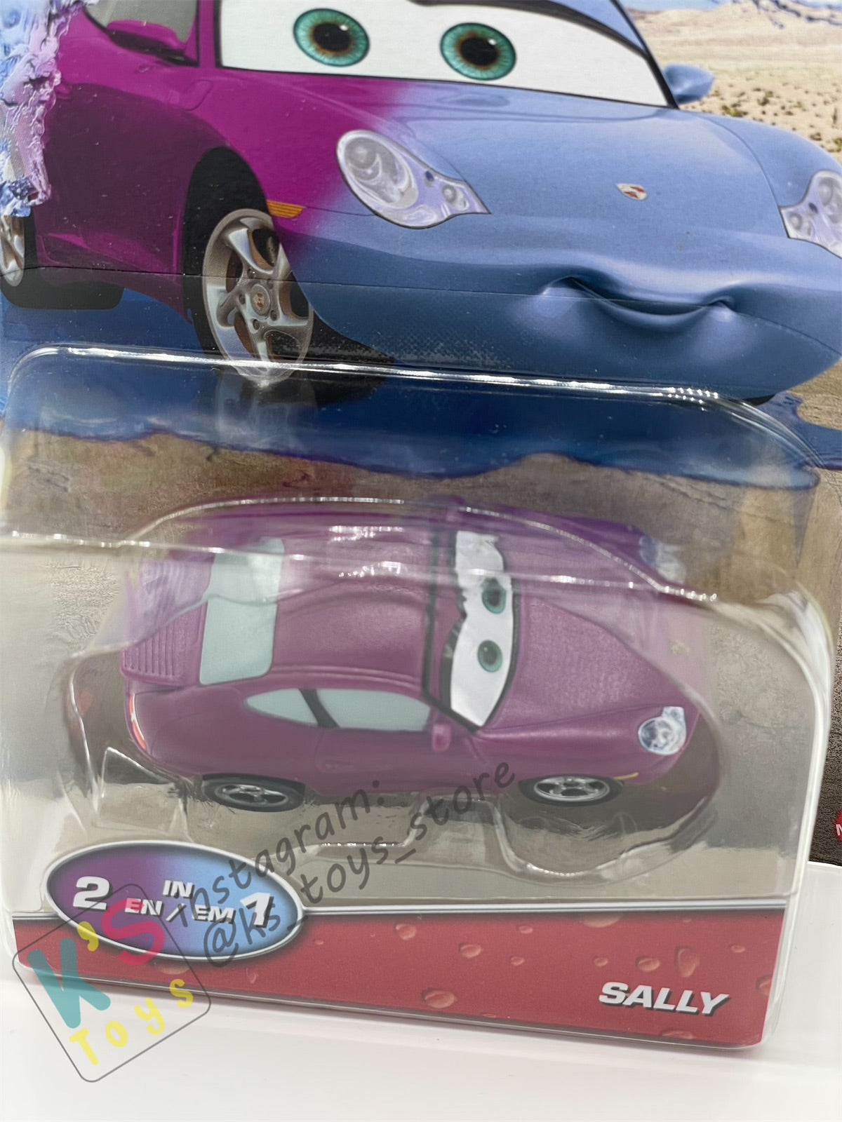 COLOR CHANGERS Disney Pixar Cars by MATTEL, SALLY (PURPLE/BLUE) - 2023 RELEASE  - BNIP