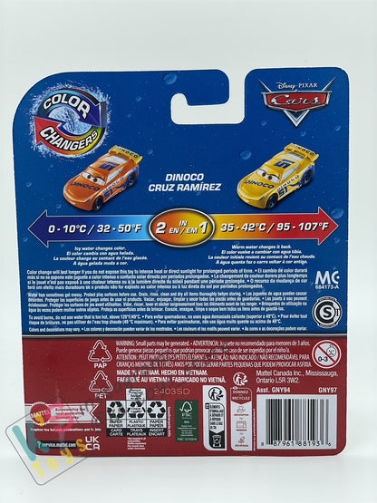 COLOR CHANGERS Disney Pixar Cars by MATTEL, DINOCO CRUZ RAMIREZ - 2023 RE-RELEASED BNIP