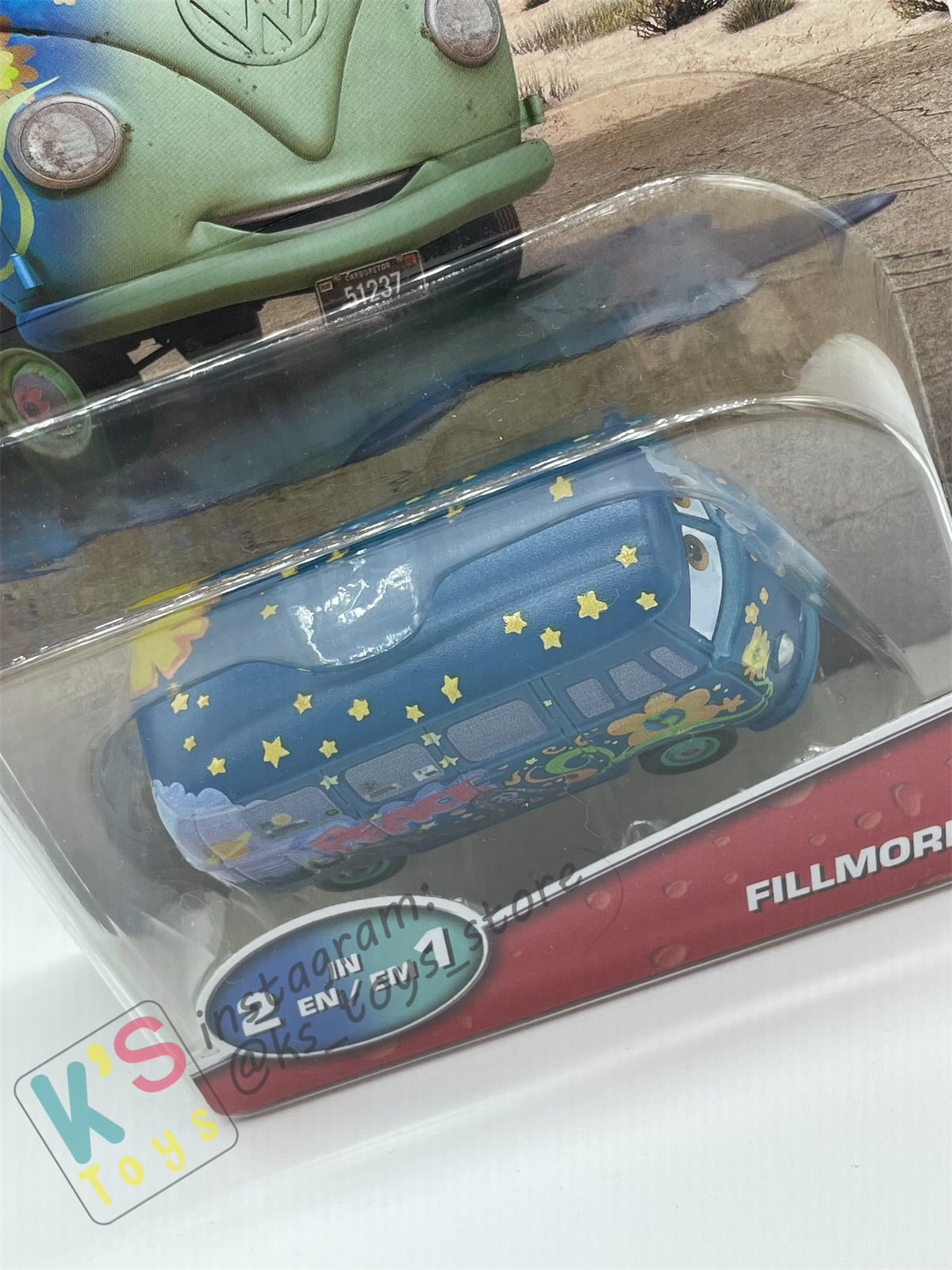 COLOR CHANGERS Disney Pixar Cars by MATTEL, FILLMORE (DARK BLUE/LIGHT GREEN) - CASE R 2023 RELEASE  - BNIP