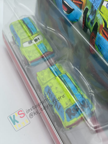 2-PACK Disney Pixar Cars 1:55 by Mattel, "HIT AND RUN" THUNDER HOLLOWS - BNIP