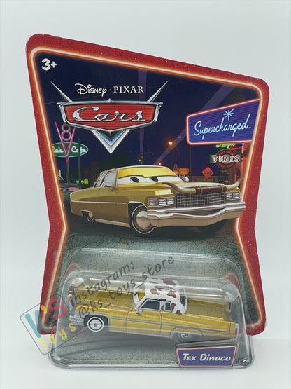 DISNEY PIXAR CARS BY MATTEL, TEX DINOCO - SUPERCHARGED SERIES - BNIP