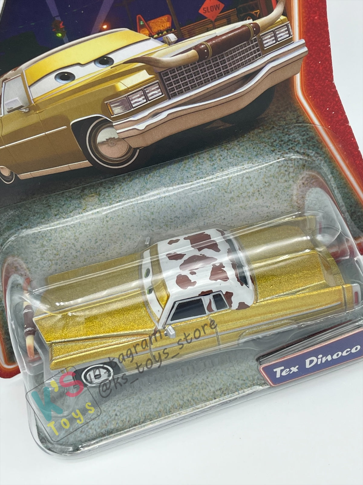 DISNEY PIXAR CARS BY MATTEL, TEX DINOCO - SUPERCHARGED SERIES - BNIP
