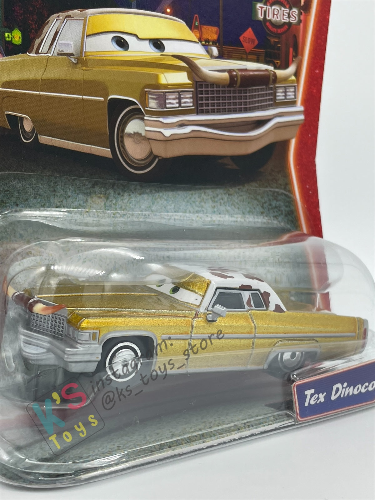 DISNEY PIXAR CARS BY MATTEL, TEX DINOCO - SUPERCHARGED SERIES - BNIP
