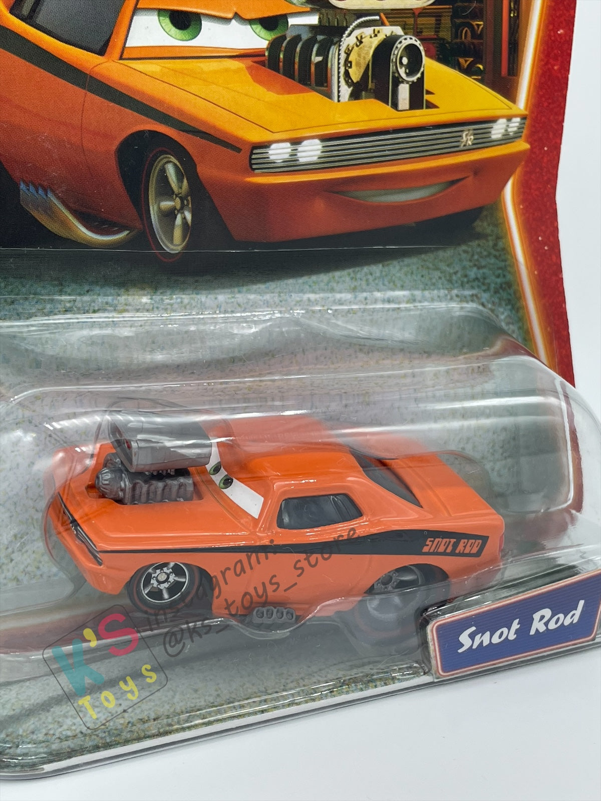 DISNEY PIXAR CARS BY MATTEL, SNOT ROD - SUPERCHARGED SERIES - BNIP