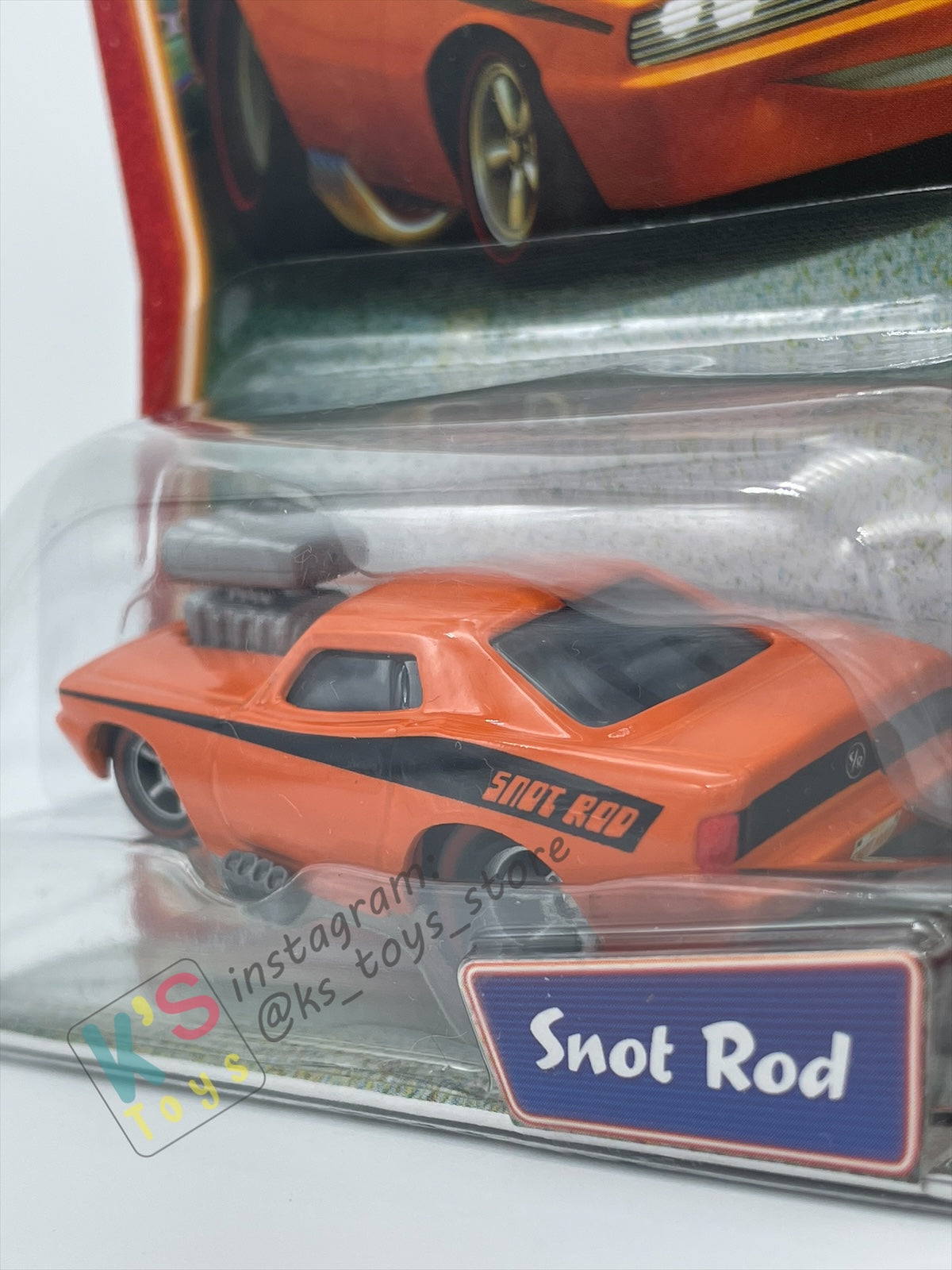 DISNEY PIXAR CARS BY MATTEL, SNOT ROD - SUPERCHARGED SERIES - BNIP