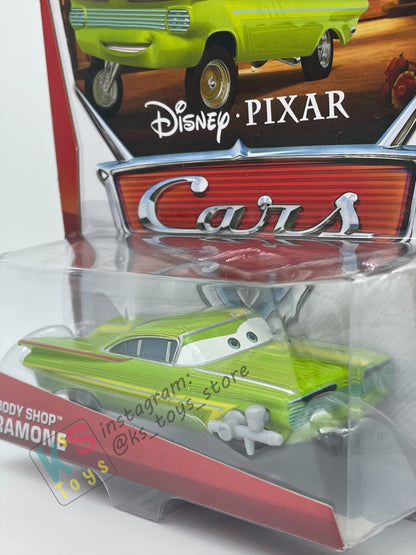 DISNEY PIXAR CARS BY MATTEL, “BODY SHOP RAMONE" WHEEL WELL MOTEL SERIES - BNIP
