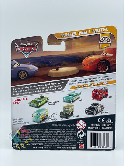 DISNEY PIXAR CARS BY MATTEL, “BODY SHOP RAMONE" WHEEL WELL MOTEL SERIES - BNIP