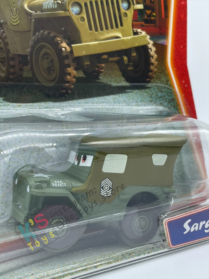 DISNEY PIXAR CARS BY MATTEL, "SARGE" - SUPERCHARGED SERIES - BNIP