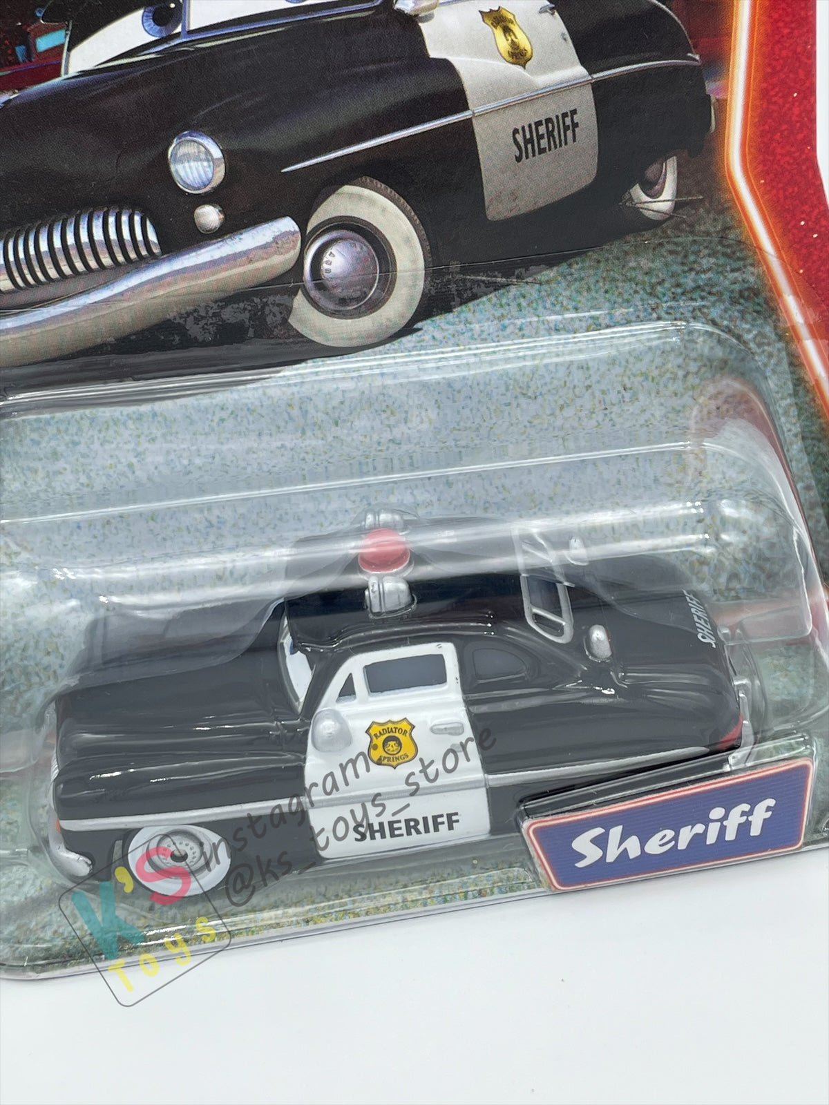 DISNEY PIXAR CARS BY MATTEL, "SHERIFF" - SUPERCHARGED SERIES - BNIP