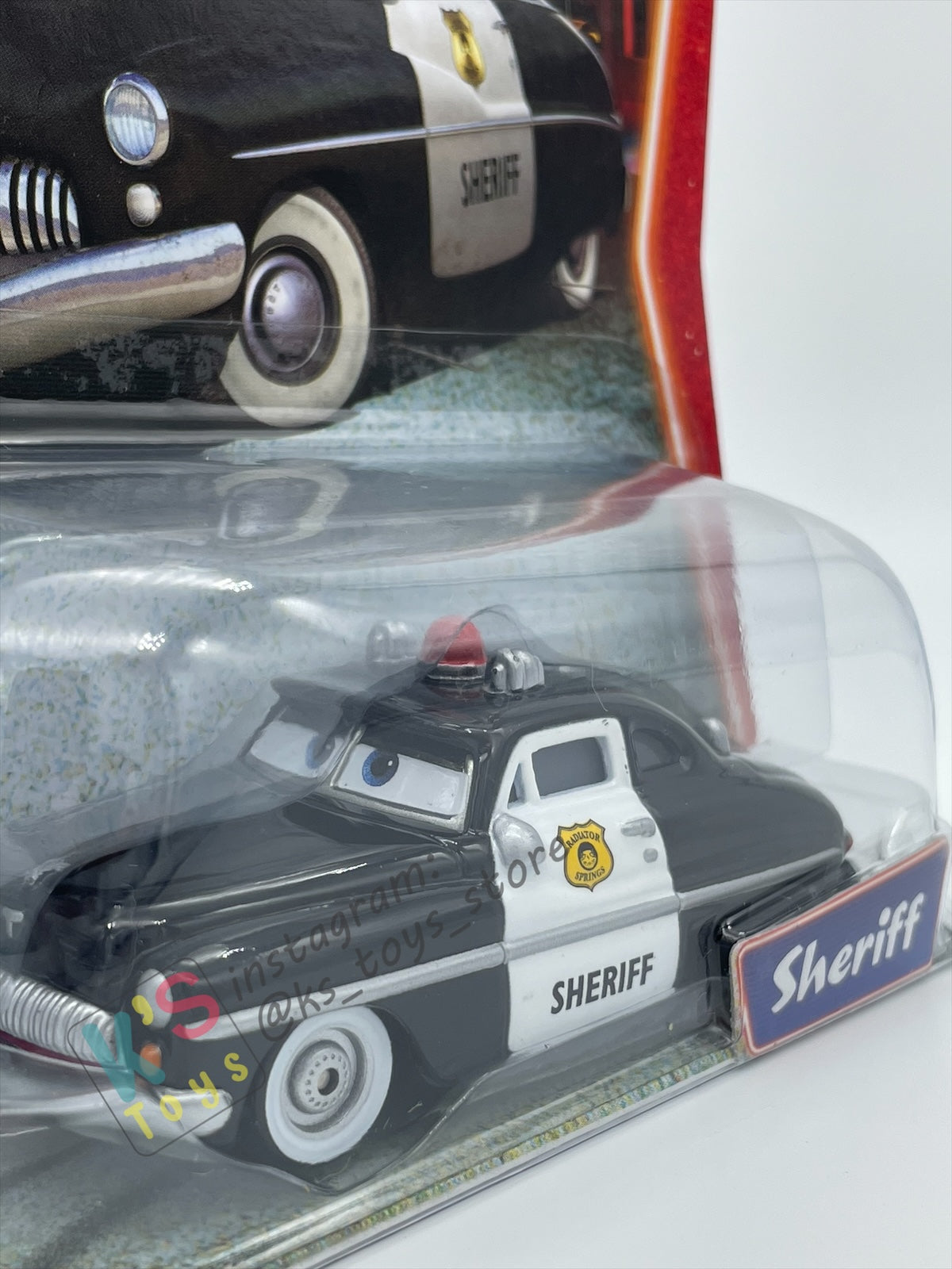 DISNEY PIXAR CARS BY MATTEL, "SHERIFF" - SUPERCHARGED SERIES - BNIP