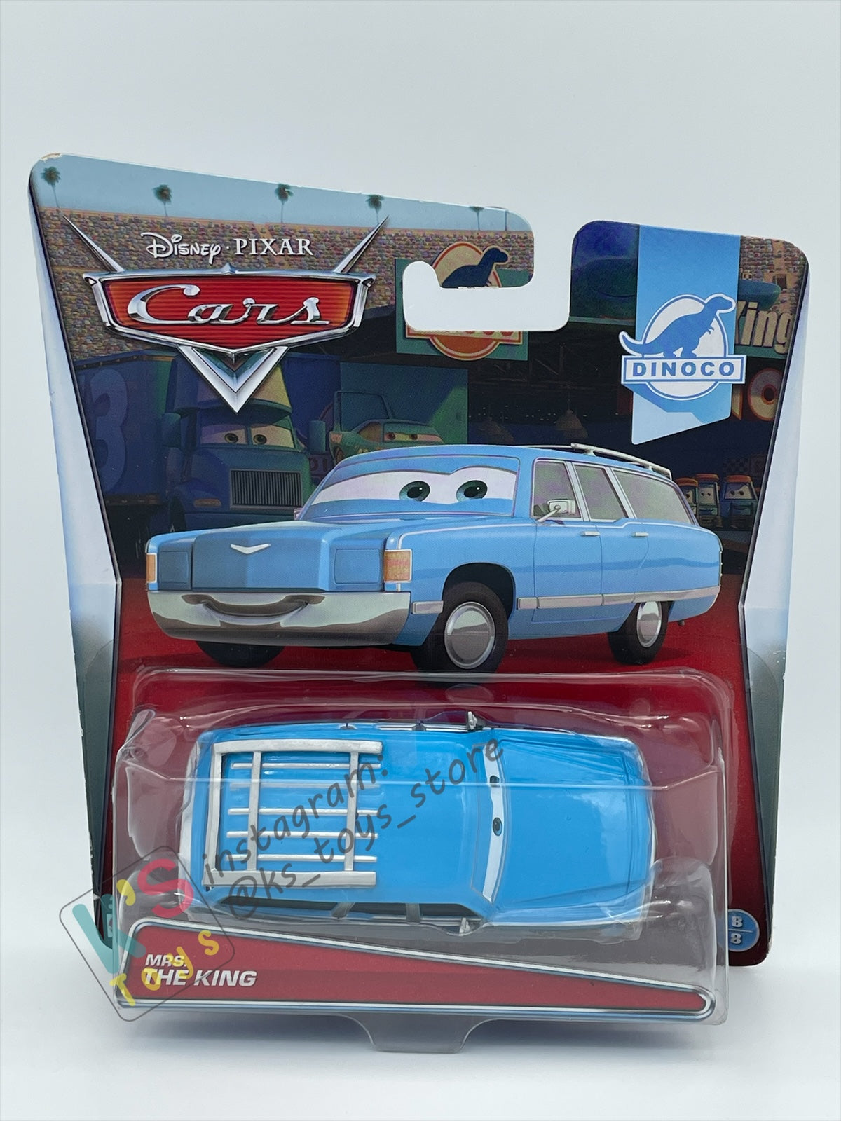DISNEY PIXAR CARS BY MATTEL, "MRS. THE KING" - DINOCO SERIES - BNIP