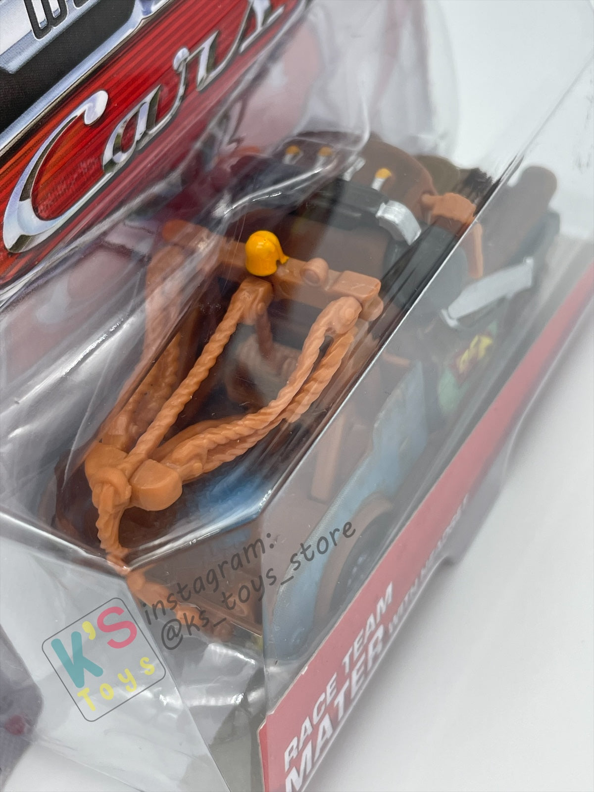 DISNEY PIXAR CARS BY MATTEL, "RACE TEAM MATER WITH HEADSET" - 95 PIT CREW SERIES - BNIP