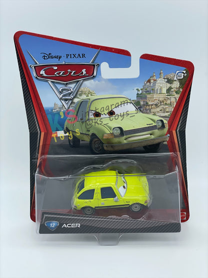 DISNEY PIXAR CARS 1:55 BY MATTEL, "ACER" CARS 2 - BNIP
