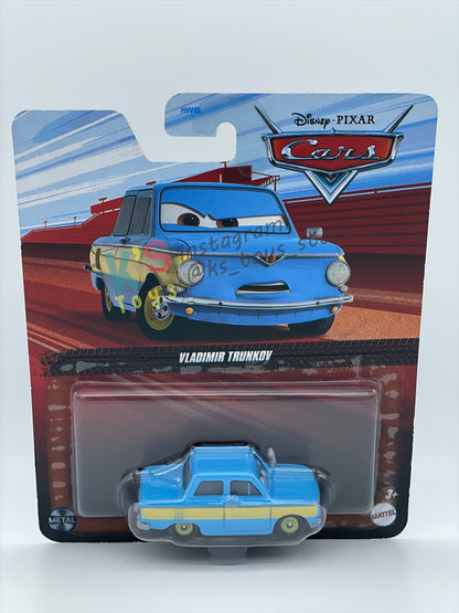 DISNEY PIXAR CARS 1:55  BY MATTEL, "VLADIMIR TRUNKOV" - 2023 RE-RELEASED - BNIP