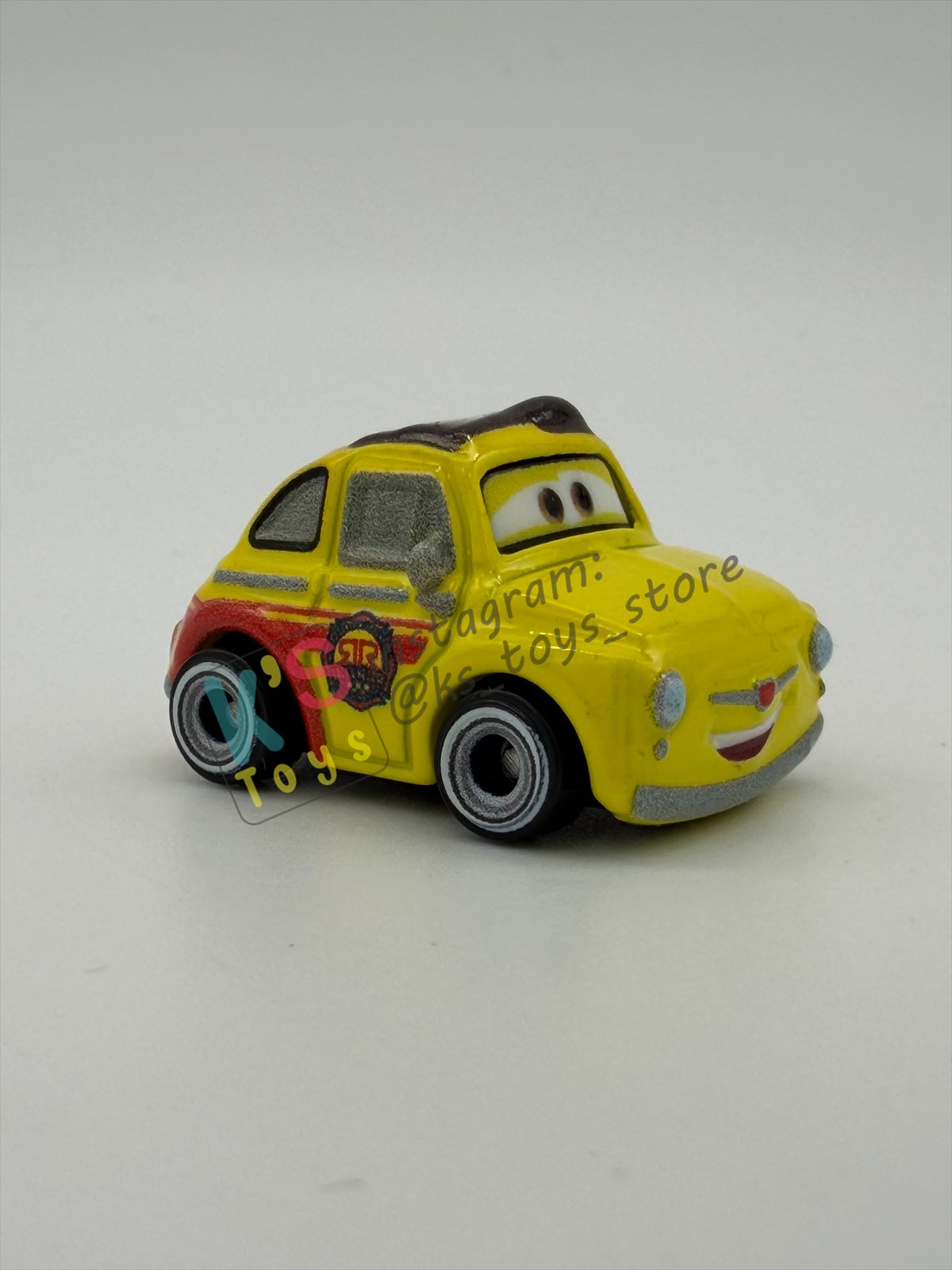 Loose Mini Racers Pixar Disney Cars, RACE RESCUE LUIGI - Mint / Near Mint Condition
