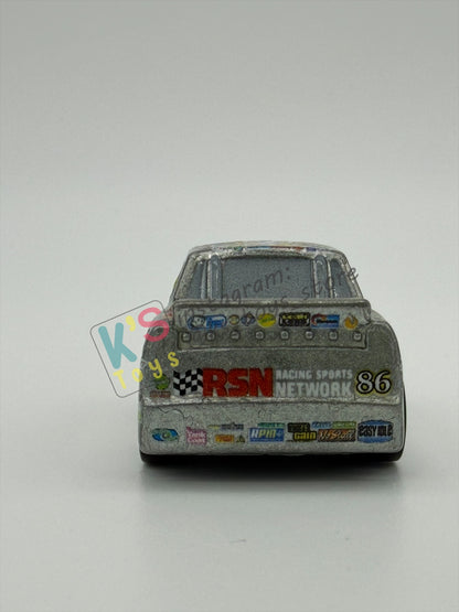 Loose Mini Racers Pixar Disney Cars, SILVER CHICK HICKS - Mint / Near Mint Condition