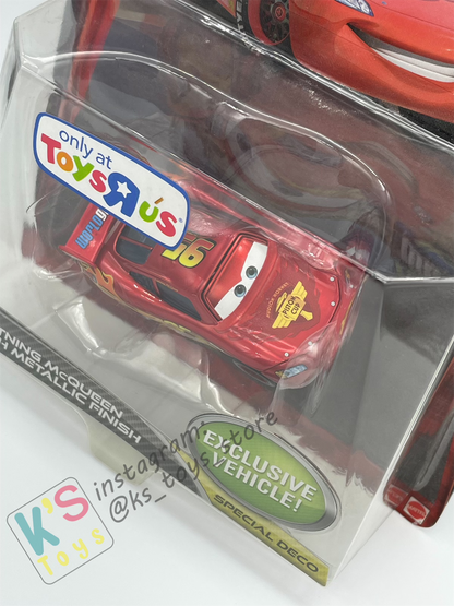 Disney Pixar Cars by Mattel, Lightning McQueen with Metallic Finish, exclusive ToysRus - BNIP