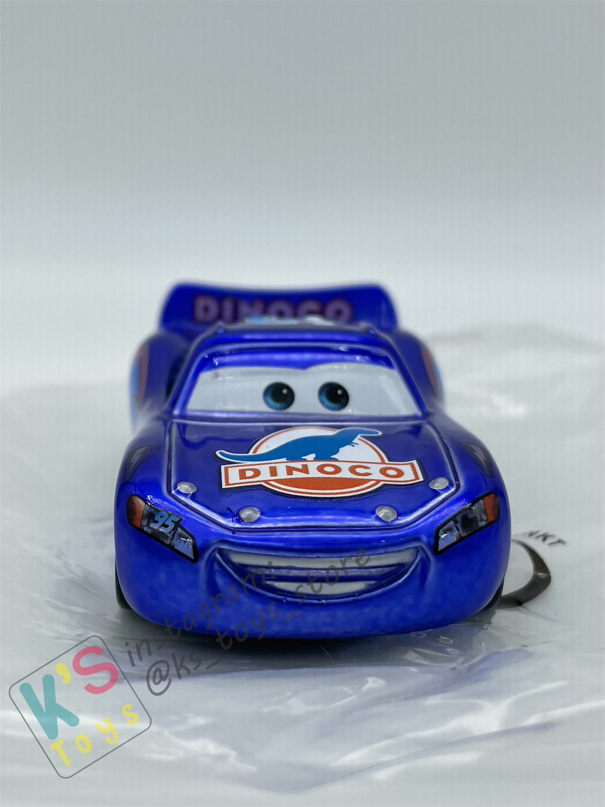 PRE-OWNED / LOOSE DISNEY PIXAR CARS - RARE LIMITED BLUE RANSBURG BLU-RAY LIGHTNING MCQUEEN - EXCELLENT CONDITION