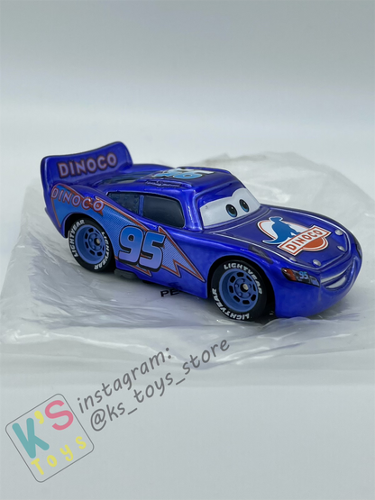 PRE-OWNED / LOOSE DISNEY PIXAR CARS - RARE LIMITED BLUE RANSBURG BLU-RAY LIGHTNING MCQUEEN - EXCELLENT CONDITION