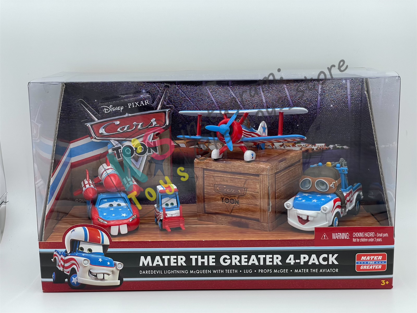 DISNEY PIXAR CARS - CARS TOON MATER THE GREATER 4-PACK GIFT SET
