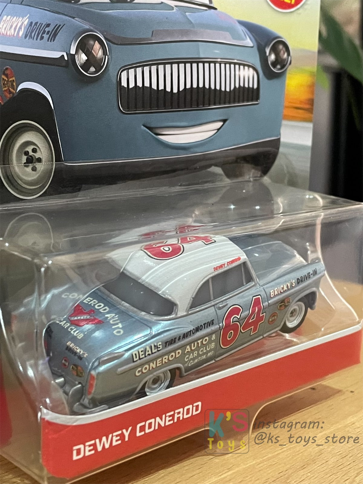 DISNEY PIXAR CARS BY MATTEL, DEWEY CONEROD - 2021 NEW RELEASE - BNIP