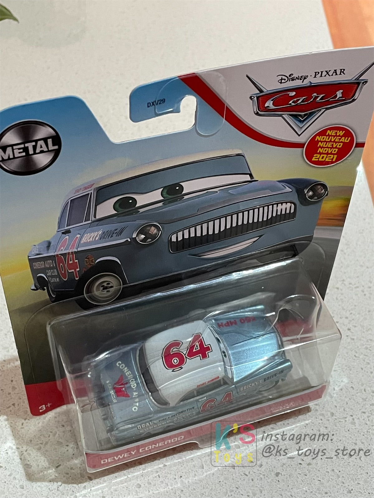 DISNEY PIXAR CARS BY MATTEL, DEWEY CONEROD - 2021 NEW RELEASE - BNIP