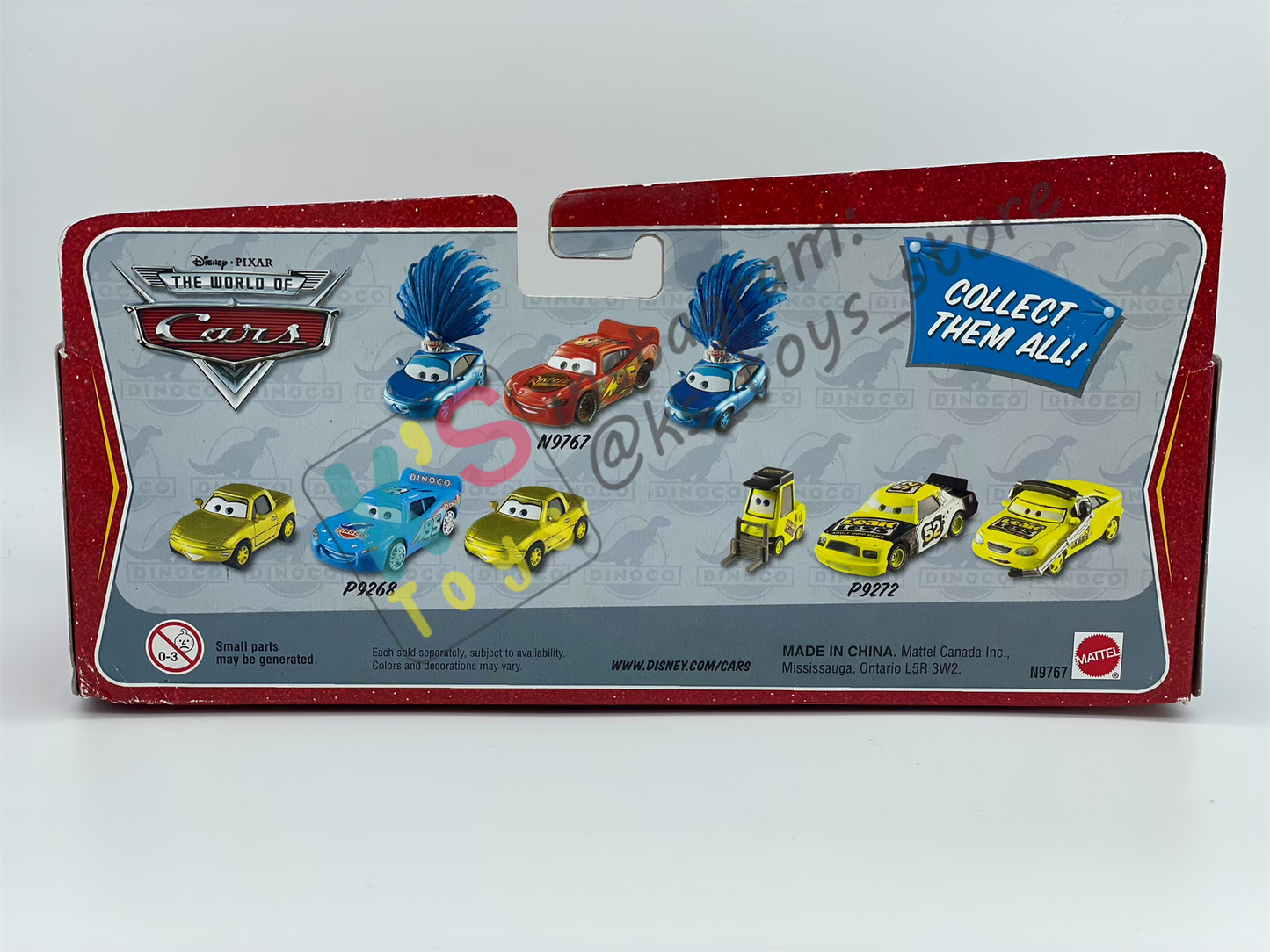 Gift Set Disney Pixar Cars 1:55 - 3-CAR GIFT PACK DINOCO SHOWGIRL #1 AGGRO LIGHTNING MCQUEEN AND DINOCO SHOWGIRL #2  - BNIP