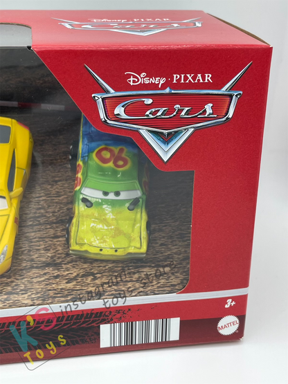 Gift Set Disney Pixar Cars 1:55 - THUNDER HOLLOW RACE 5-PACK, BRAKE BOGGS, PATTY, MUDDY LIGHTNING MCQUEEN, CRUZ RAMIREZ AS FRANCES BELTLINE AND AIRBORNE - BNIP