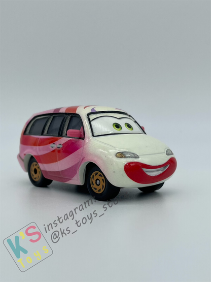 PRE-OWNED / LOOSE DISNEY PIXAR CARS - CLAIRE GUNZ'ER - CARS ON THE ROAD "SHOW TIME" - EXCELLENT CONDITION