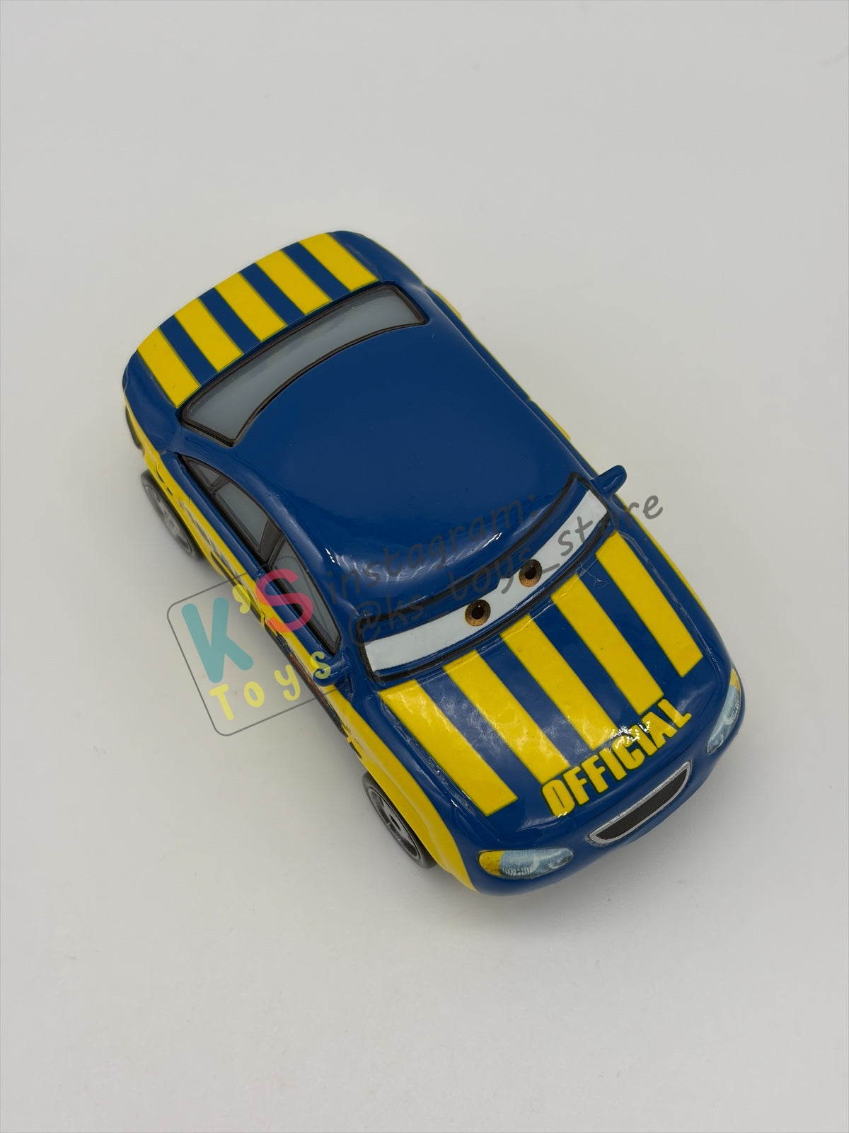 PRE-OWNED / LOOSE DISNEY PIXAR CARS BY MATTEL - "RACE OFFICIAL TOM" CARS SERIES - MINT/NEAR MINT CONDITION - READ DESCRIPTION!!!!!!!!!!