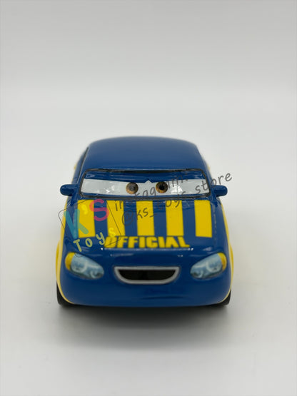 PRE-OWNED / LOOSE DISNEY PIXAR CARS BY MATTEL - "RACE OFFICIAL TOM" CARS SERIES - MINT/NEAR MINT CONDITION - READ DESCRIPTION!!!!!!!!!!