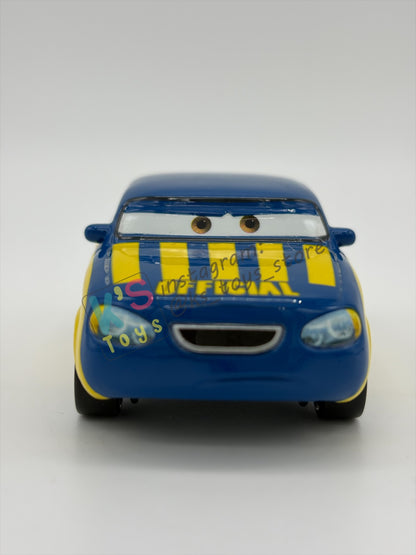 PRE-OWNED / LOOSE DISNEY PIXAR CARS BY MATTEL - "RACE OFFICIAL TOM" CARS SERIES - MINT/NEAR MINT CONDITION - READ DESCRIPTION!!!!!!!!!!