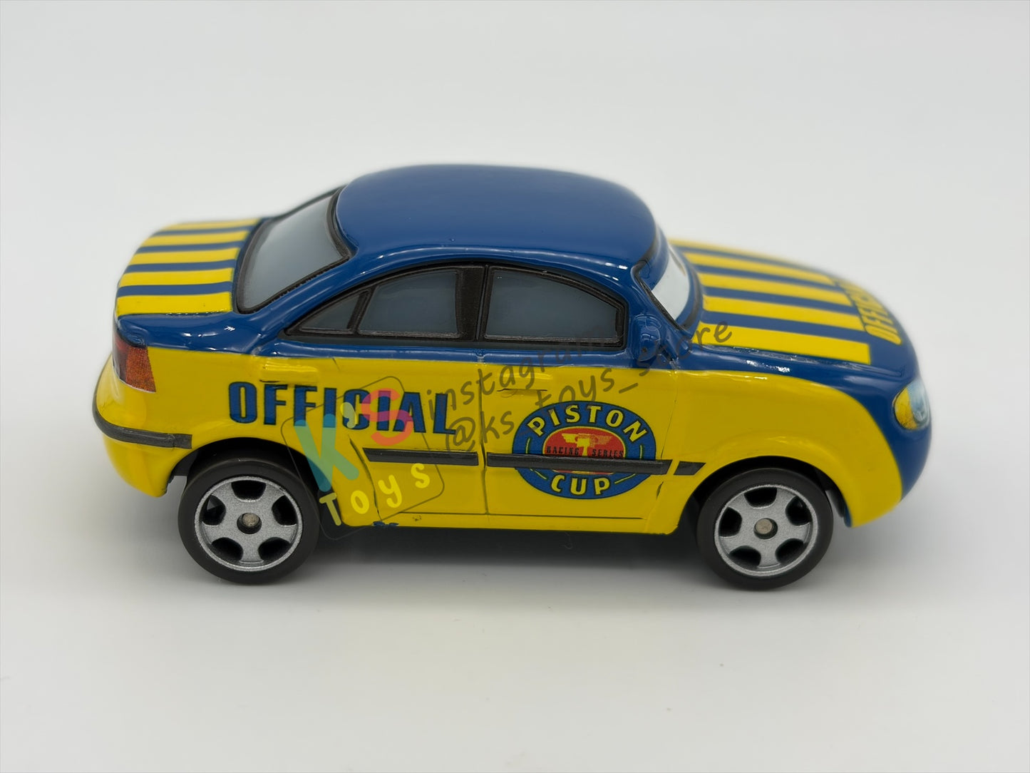 PRE-OWNED / LOOSE DISNEY PIXAR CARS BY MATTEL - "RACE OFFICIAL TOM" CARS SERIES - MINT/NEAR MINT CONDITION - READ DESCRIPTION!!!!!!!!!!