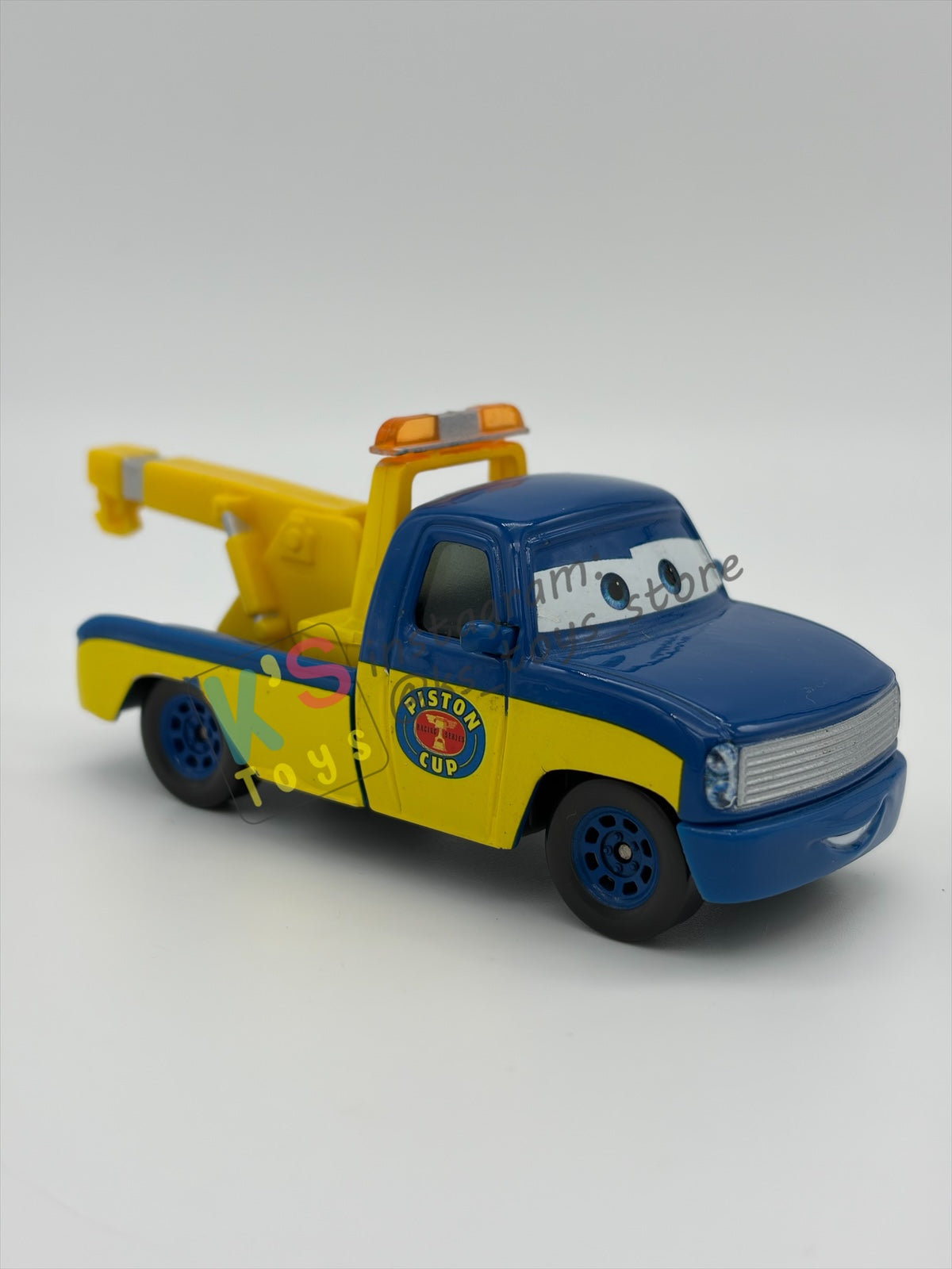 PRE-OWNED / LOOSE DISNEY PIXAR CARS - "RACE TOW TRUCK TOM" CARS SERIES - NEAR MINT CONDITION