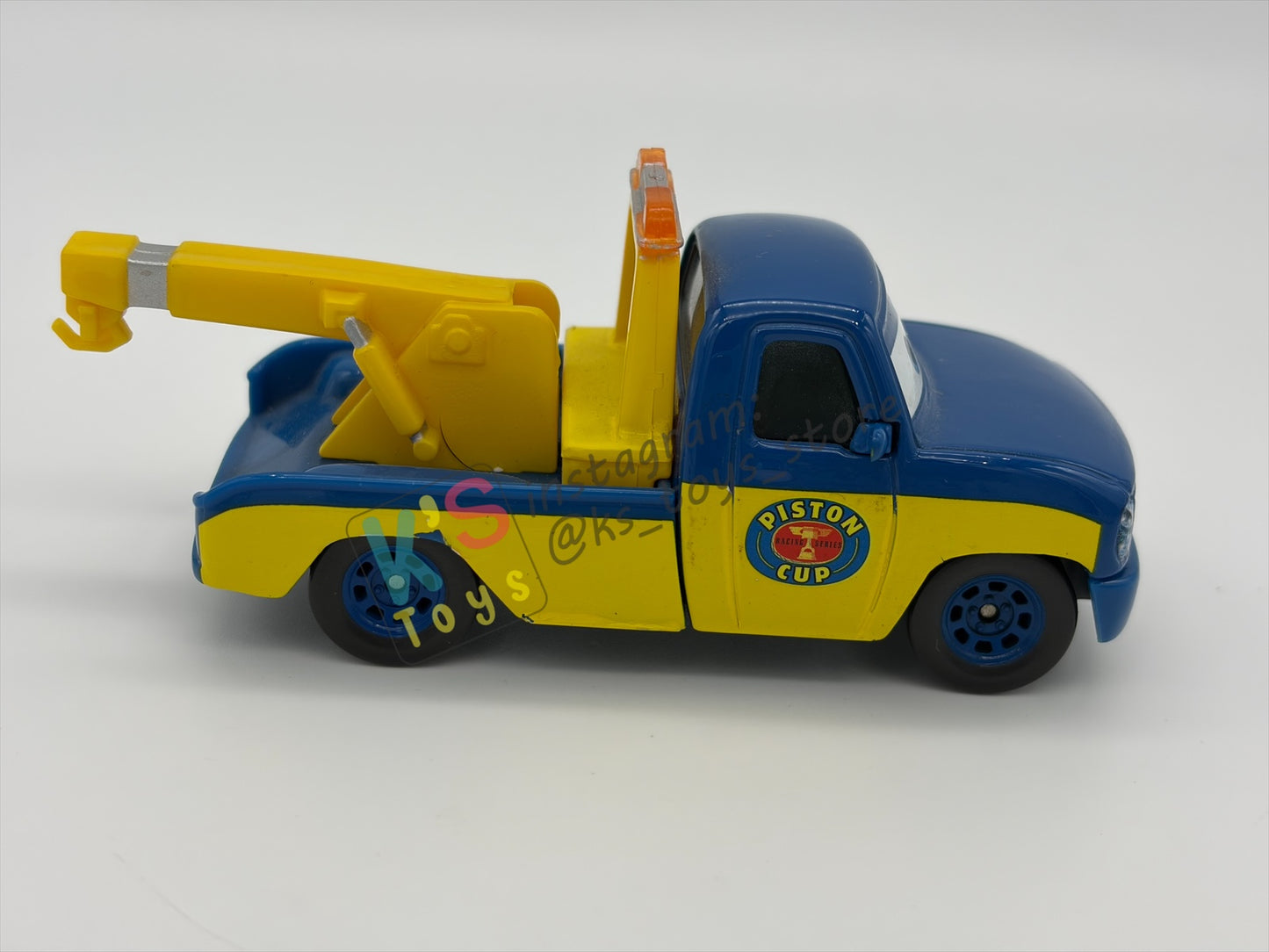 PRE-OWNED / LOOSE DISNEY PIXAR CARS - "RACE TOW TRUCK TOM" CARS SERIES - NEAR MINT CONDITION