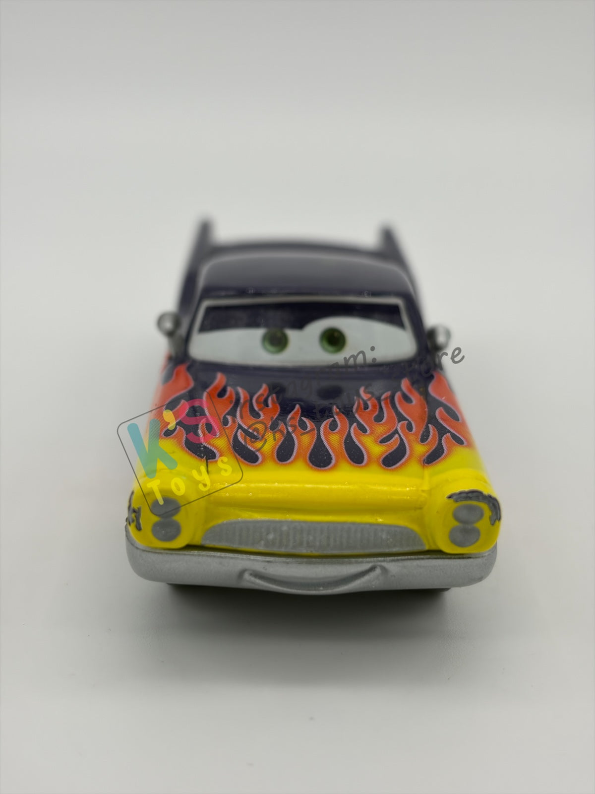 PRE-OWNED / LOOSE DISNEY PIXAR CARS BY MATTEL, "GRETA" - CARS SERIES - GOOD CONDITION - READ DESCRIPTION!!!!!!!!!!!