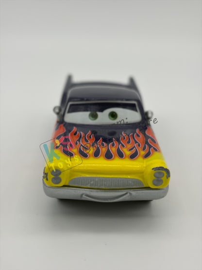 PRE-OWNED / LOOSE DISNEY PIXAR CARS BY MATTEL, "GRETA" - CARS SERIES - GOOD CONDITION - READ DESCRIPTION!!!!!!!!!!!