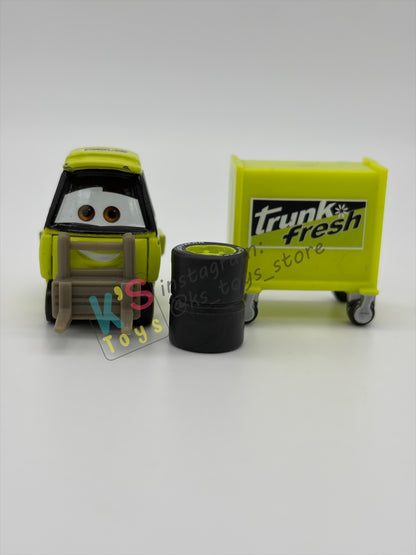 PRE-OWNED / LOOSE DISNEY PIXAR CARS - "TRUNK FRESH WIDE PITTY" CARS 1 - GOOD CONDITION - READ DESCRIPTION!!!!!!