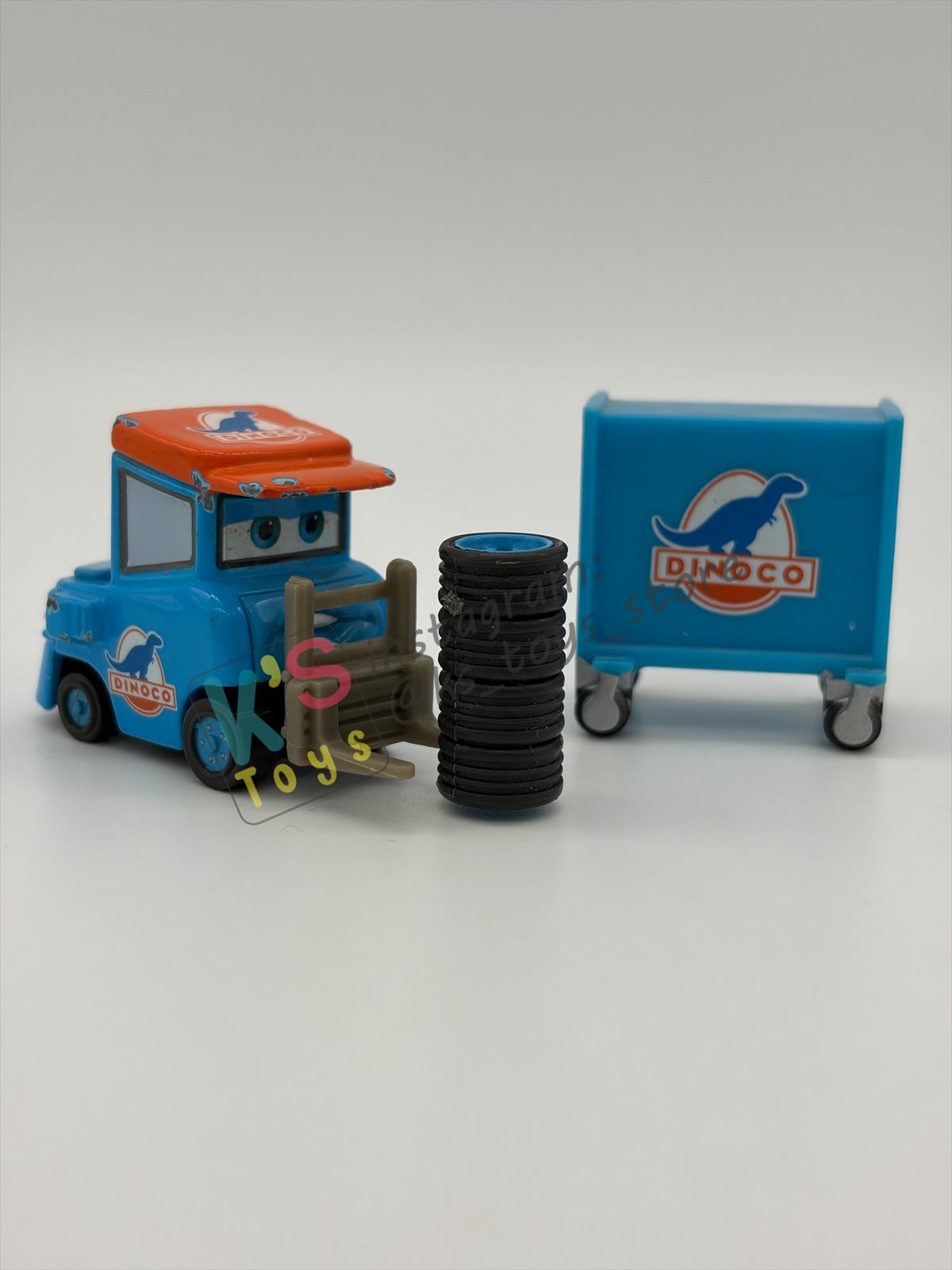 PRE-OWNED / LOOSE DISNEY PIXAR CARS - "LUKE PETTLEWORK / DINOCO PITTY" CARS 1 - PLAYED CONDITION - READ DESCRIPTION!!!!!!