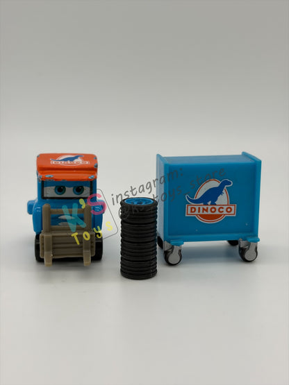 PRE-OWNED / LOOSE DISNEY PIXAR CARS - "LUKE PETTLEWORK / DINOCO PITTY" CARS 1 - PLAYED CONDITION - READ DESCRIPTION!!!!!!
